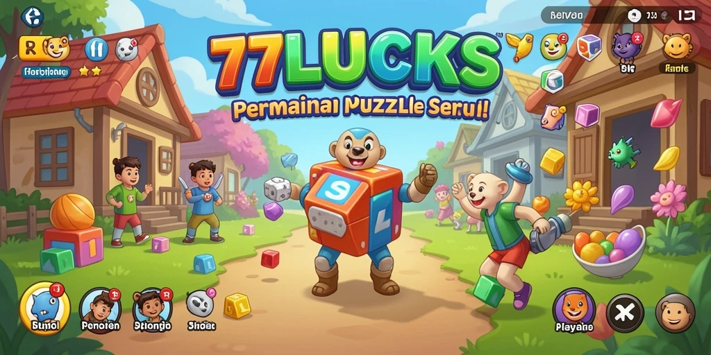 Tampilan gameplay seru dari 77LUCKS yang menantang.