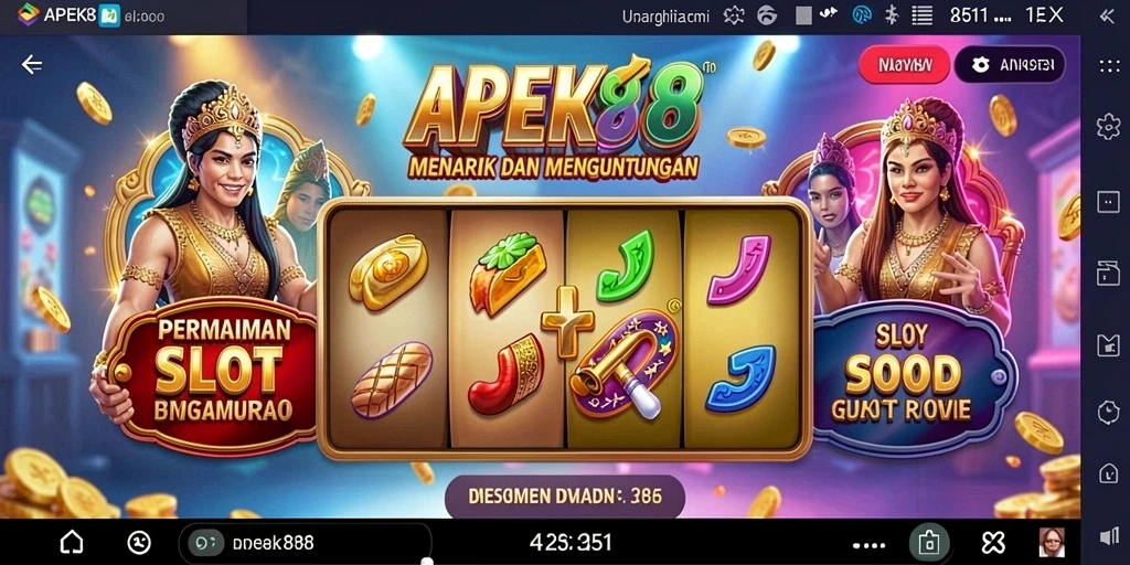 Tampilan gameplay APEK88 yang menarik dan penuh warna.