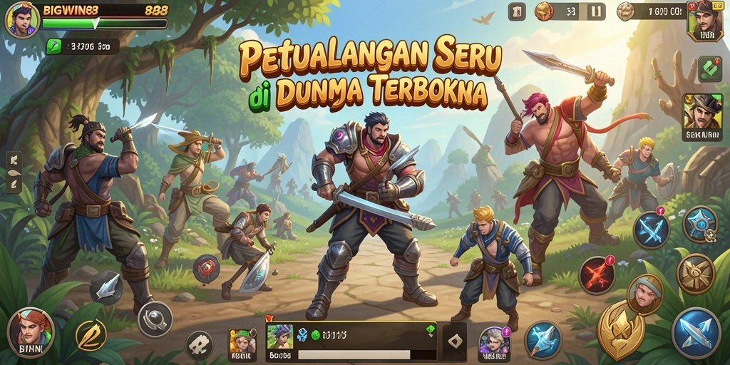Screenshot menunjukkan gameplay terbuka yang menarik di BIGWIN88.