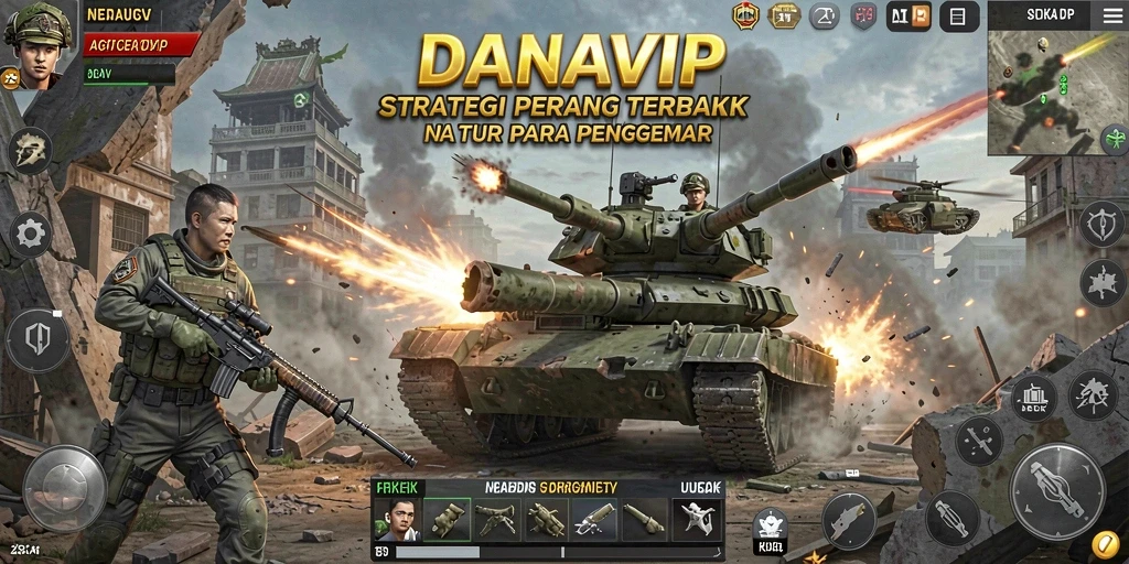 Tampilan gameplay seru dan mendebarkan dalam DANAVIP.