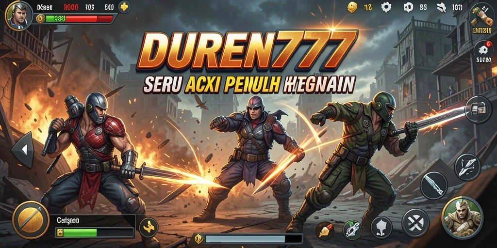 Tampilan gameplay DUREN777 yang seru dan penuh aksi.
