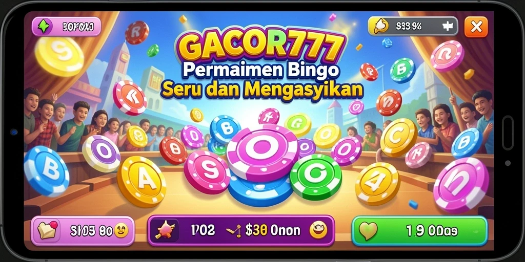 Tampilan gameplay Bingo yang menarik dan interaktif.
