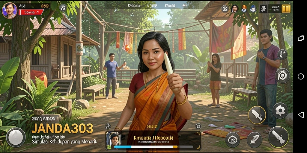Tampilan gameplay yang menarik dan mendalam dari JANDA303.