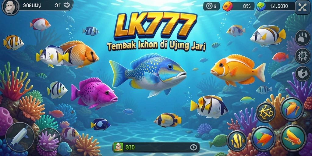 Tangkapan layar dari gameplay seru Tembak Ikan di LK777.