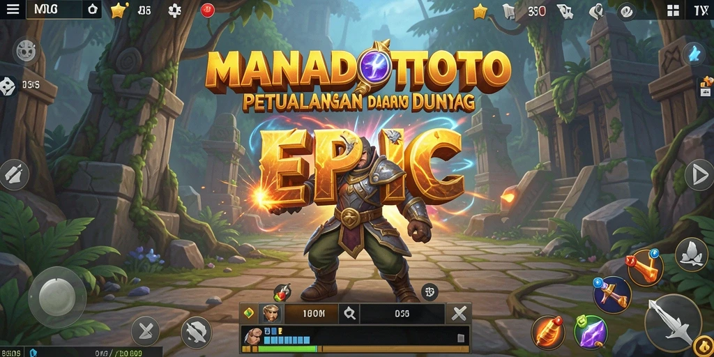 Tampilan gameplay epik dalam dunia RPG MANADOTOTO.