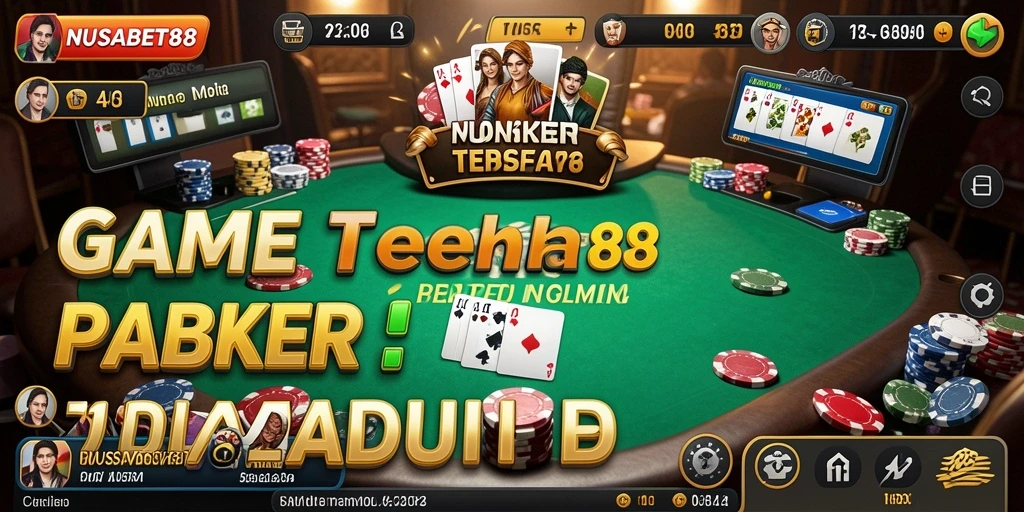 Gameplay poker seru di NUSABET88 dengan tampilan menarik.