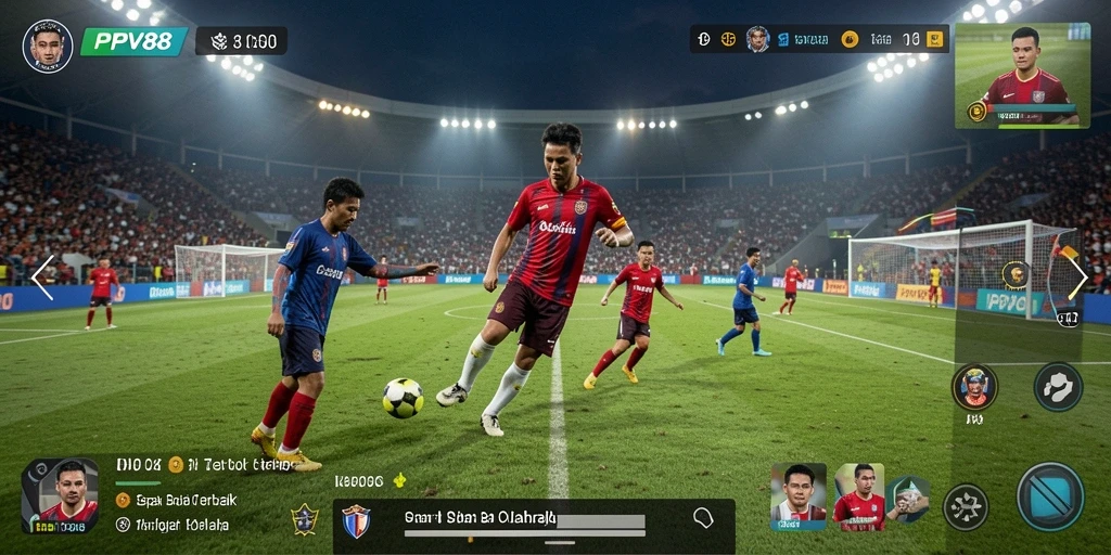 Tampilan gameplay PPV88 yang mendebarkan saat bertanding di lapangan.