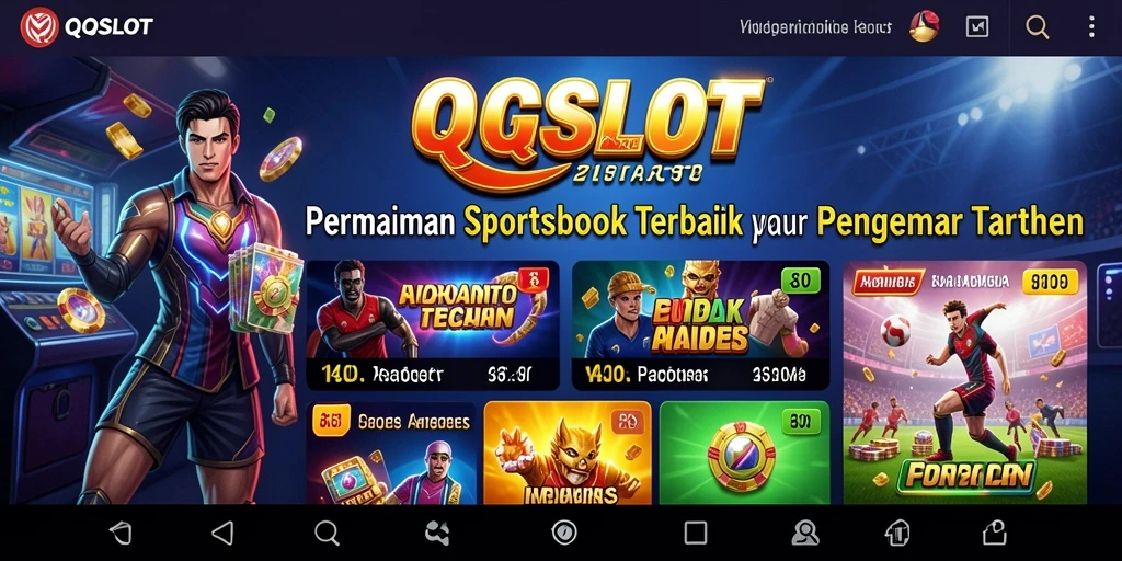 Tampilan utama QQSLOT menampilkan grafik menarik selama taruhan olahraga.