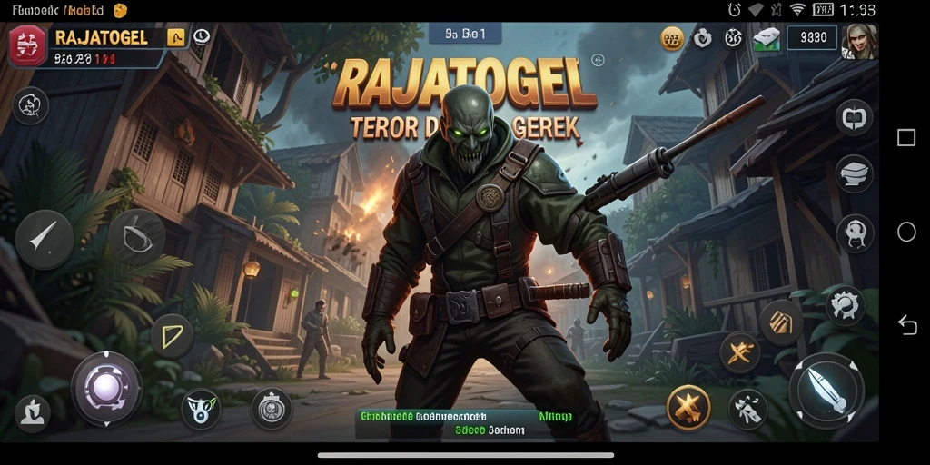 Tampilan gameplay menegangkan dengan suasana horor yang mencekam.