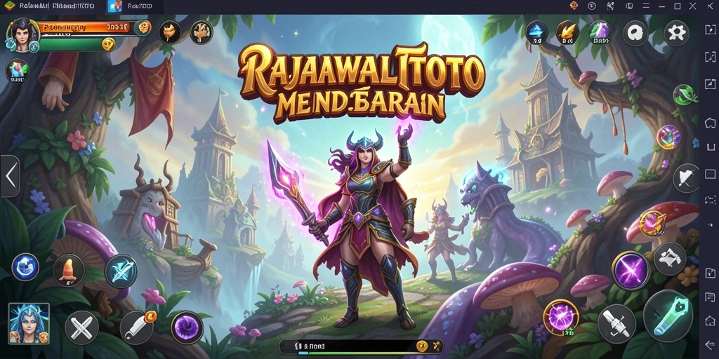 Screenshot menunjukkan karakter dan lingkungan menakjubkan dari RAJAWALITOTO.