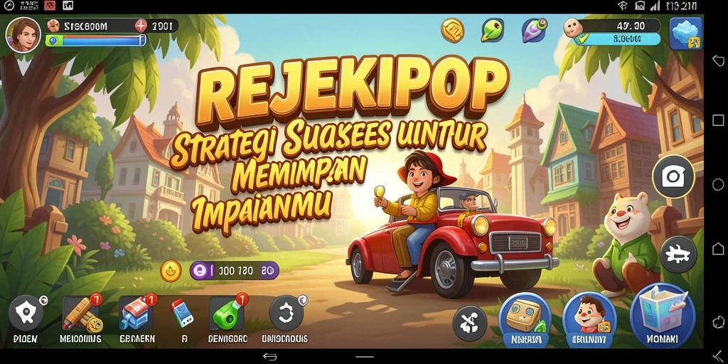 Tangkapan layar dari gameplay REJEKIPOP yang menarik dan penuh warna.