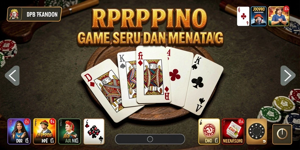Screenshot RPRPRP menampilkan gameplay Domino yang seru dan interaktif.