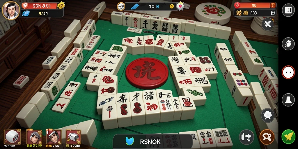 Screenshot permainan RSNOK menampilkan momen seru saat mencocokkan ubin Mahjong.