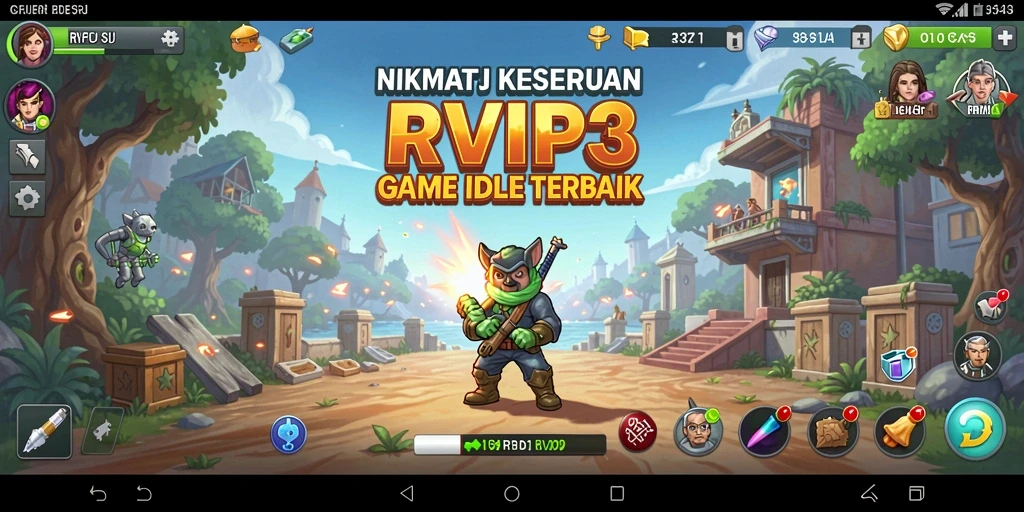 Tangkapan layar menampilkan gameplay santai dan menarik dari RVIP3.