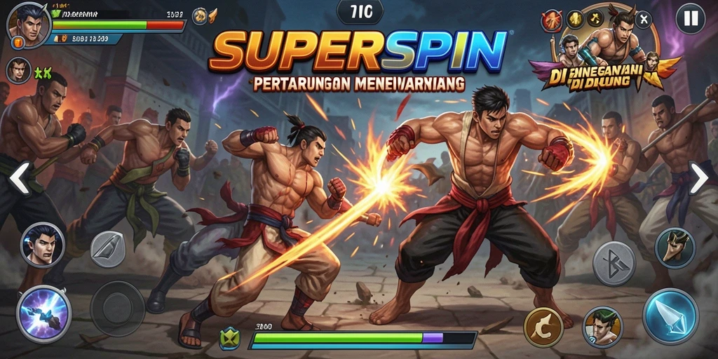 Gameplay Fighting yang intens dan grafik yang memukau.