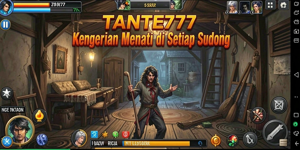 Gameplay menegangkan dengan suasana mencekam di TANTE777.
