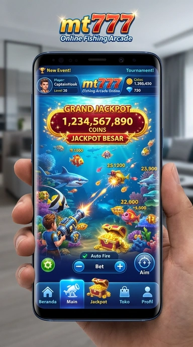 Tampilan antarmuka utama mt777 yang menarik.